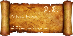 Palcsi Robin névjegykártya